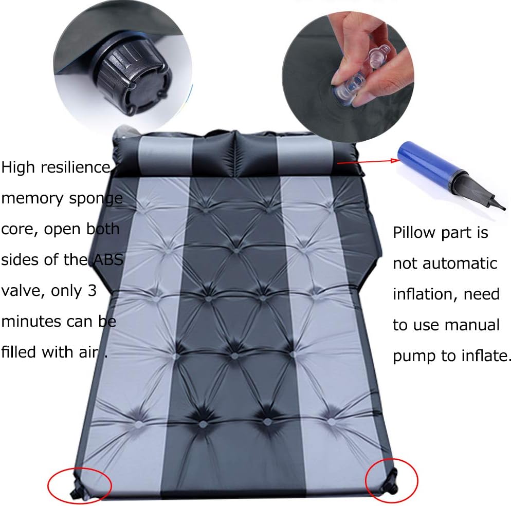 Automatic Car Air Mattress – Portable SUV Trunk Travel Air Bed, Camping Outdoor Mattress with Storage Bag (A-Blue) 🚗💤