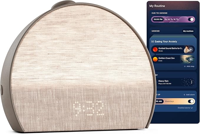 Sunrise Alarm & Sound Machine, Screen-Free Sleep