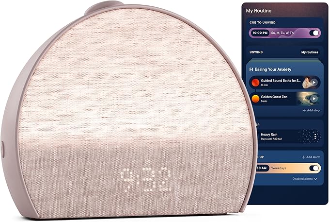 Sunrise Alarm & Sound Machine, Screen-Free Sleep