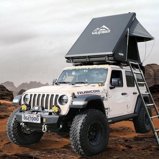 Hardshell Rooftop Tent – Fits 2-3 People, Suitable for Jeep, SUV, Truck, Van 🚙⛺