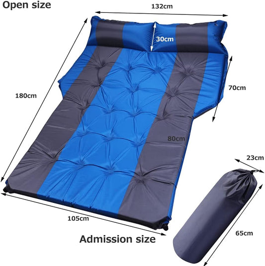 Automatic Car Air Mattress – Portable SUV Trunk Travel Air Bed, Camping Outdoor Mattress with Storage Bag (A-Blue) 🚗💤
