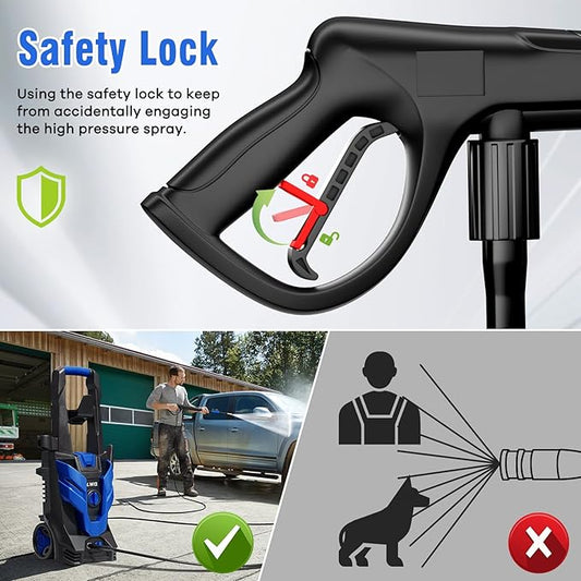 Electric Pressure Washer: 2.5 GPM, 4 Nozzles + Foam Cannon