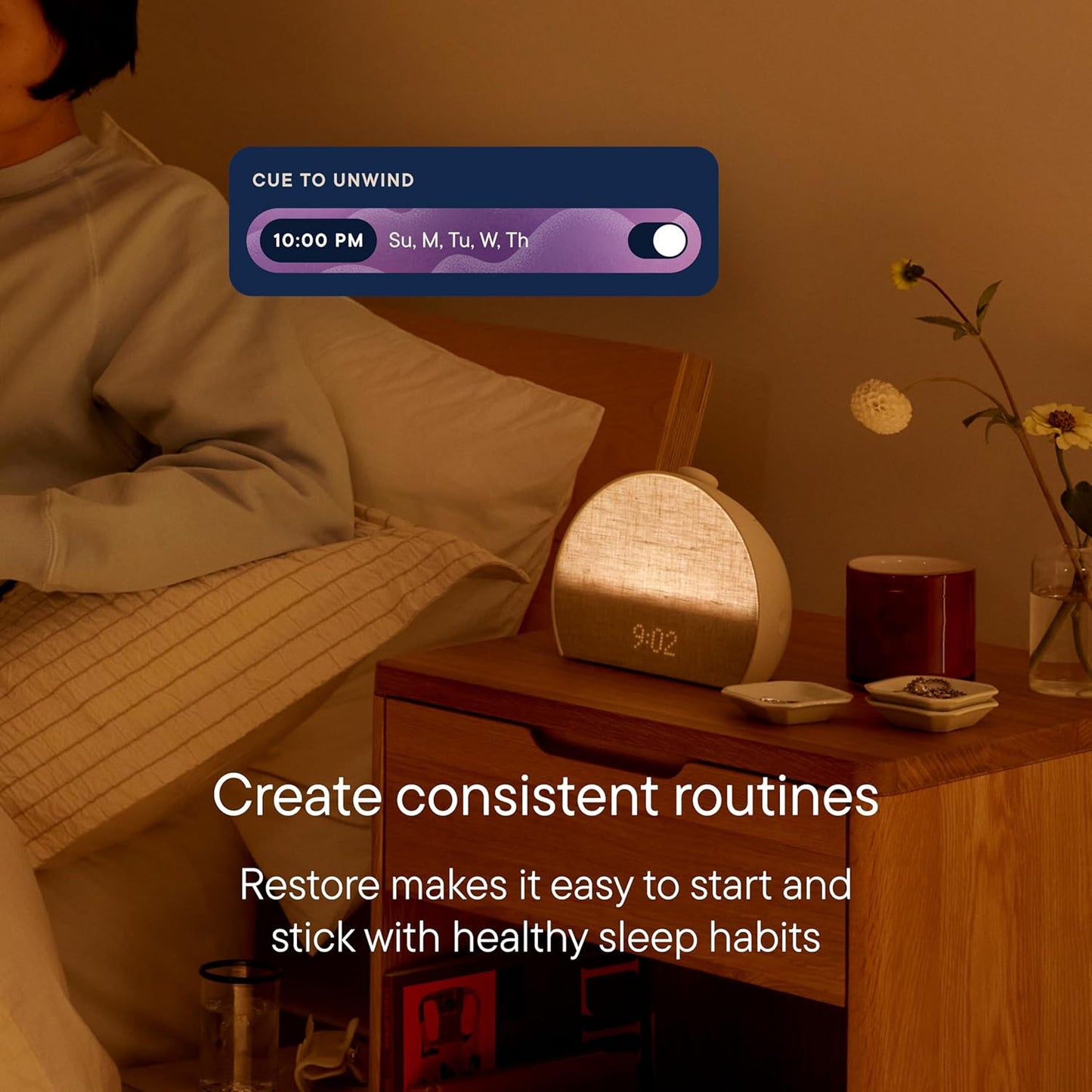 Sunrise Alarm & Sound Machine, Screen-Free Sleep