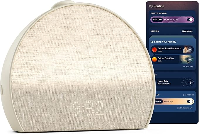 Sunrise Alarm & Sound Machine, Screen-Free Sleep